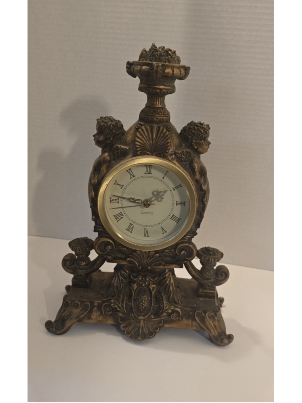 Beautiful Pier One Cherob Clock heavy